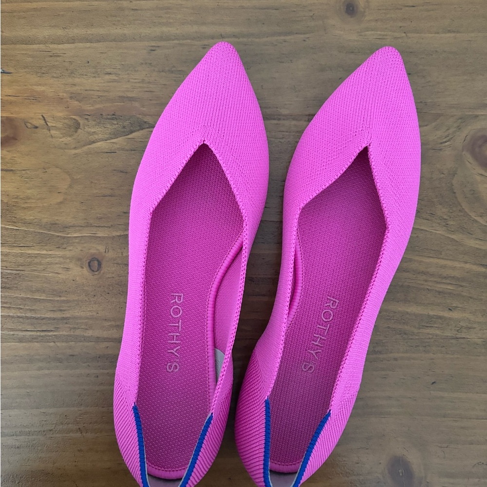 Rothy's Pink Pointed-Toe Flat
